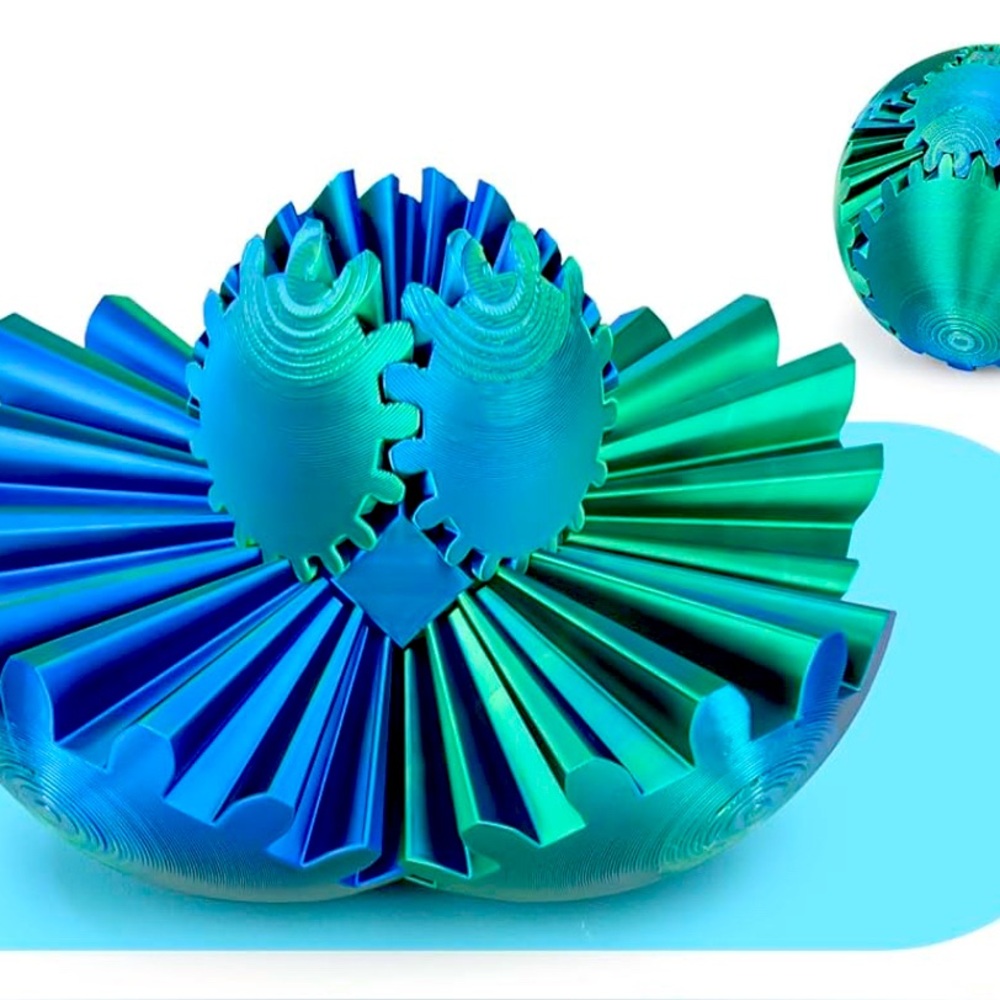 NEW Gear Ball 3D Printed Cube Fidget Toy